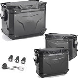 Topcase + Seitenkoffer Trekker Outback Evo Smart Aluminium Schwarz Dx Abgeschrägt 119 Lt Trekker Outback Evo Smart Aluminium - Givi Kompatibel Mit Benelli Trk 702 (2023-2024)