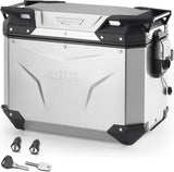 Einzelne Seitentasch Links Monokey Cam-Side Trekker Outback Evo Smart Aluminium + Schloss 44 Lt Givi Trekker Outback Evo Smart Aluminium Argent Grösse 44 Lt.