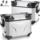 Seitenkoffer Monokey Cam-Side Trekker Outback Evo Smart Eloxiertem Aluminium + Schloss 84 Lt Trekker Outback Evo Smart Eloxiertem Aluminium - Givi Kompatibel Mit Ktm 1050 Adventure (2015-2016)