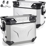 Monokey Cam-Side Trekker Outback Evo Smart Anodized Aluminium Side Cases + Locks - 84 Lt Trekker Outback Evo Smart Anodized Aluminium - Givi Compatible With Yamaha Tracer 9 - Gt - Gt+ (2025)