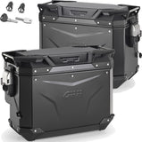 Monokey Cam-Side Trekker Outback Evo Smart Black Aluminium Side Cases + Locks - 84 Lt Trekker Outback Evo Smart Aluminium - Givi Compatible With Bmw F 800 Gs (2024)