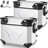 Seitenkoffer Monokey Cam-Side Trekker Outback Evo Smart Aluminium + Schloss 88 Lt Trekker Outback Evo Smart Aluminium - Givi Kompatibel Mit Ktm 1290 Super Adventure S (2021-2024)