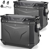 Seitenkoffer Monokey Cam-Side Trekker Outback Evo Smart Aluminium Schwarz + Schloss 88 Lt Trekker Outback Evo Smart Aluminium - Givi Kompatibel Mit Ktm 1290 Super Adventure T (2017)