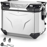 Einzelne Seitentasch Links Monokey Cam-Side Trekker Outback Evo Smart Eloxiertem Aluminium + Schloss 48 Lt Givi Trekker Outback Evo Smart Eloxiertem Aluminium Argent Grösse 48 Lt.