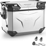 Einzelne Seitentasch Links Monokey Cam-Side Trekker Outback Evo Smart Aluminium + Schloss 48 Lt Givi Trekker Outback Evo Smart Aluminium Argent Grösse 48 Lt.