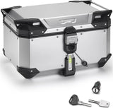 Motorradkoffer Monokey Trekker Outback Evo Smart Eloxiertem Aluminium 58 Lt Trekker Outback Evo Smart Eloxiertem Aluminium - Givi Kompatibel Mit Ktm 890 Adventure (2021-2022)