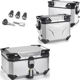 Trekker Outback Evo Smart Aluminium Top Case + Side Cases R Recessed - 135 Lt Trekker Outback Evo Smart Aluminium - Givi Compatible With Benelli Trk 702 X (2023-2024)