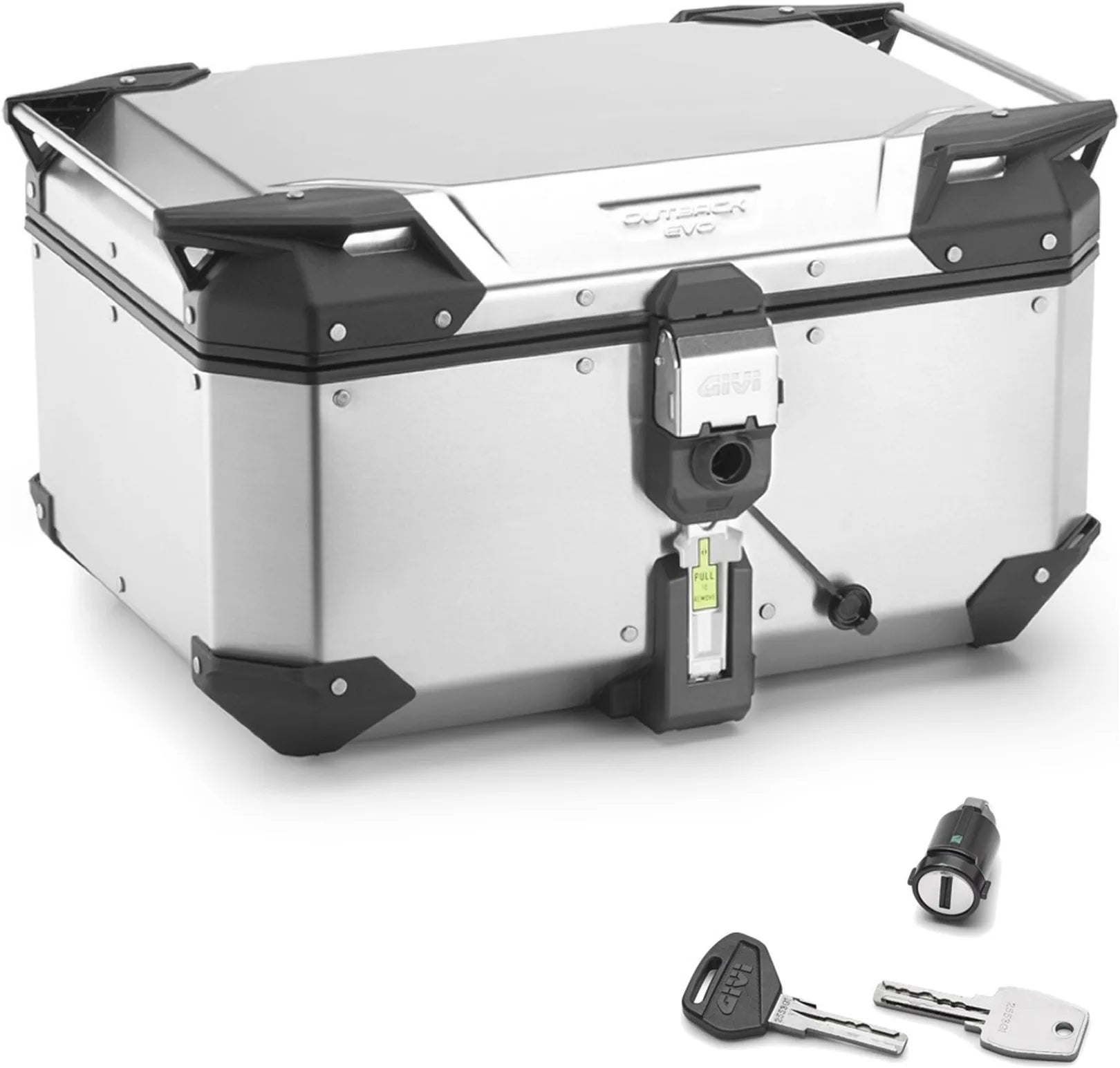 Motorradkoffer Monokey Trekker Outback Evo Smart Aluminium 58 Lt 6Kg Trekker Outback Evo Smart Aluminium - Givi Kompatibel Mit Ktm 1290 Super Adventure T (2017)