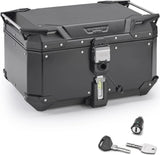 Motorradkoffer Monokey Trekker Outback Evo Smart Aluminium Schwarz 58 Lt Trekker Outback Evo Smart Aluminium - Givi Kompatibel Mit Ktm 1290 Super Adventure (2015-2016)