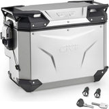 Einzelne Seitentasch Rechts Abgeschrägt Monokey Cam-Side Trekker Outback Evo Smart Aluminium + Schloss 40 Lt Givi Trekker Outback Evo Smart Aluminium Argent Grösse 40 Lt.