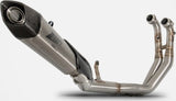 Komplette Abgasanlage Mit Katalysator Und Geräuschzulassung Titan Endkappe Carbon - Zard Kompatibel Mit Aprilia Rs 660 (2021-2023)
