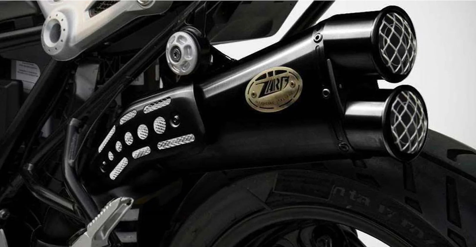 Komplette Auspuffanlage Ohne Katalysator Und Mit Geräuschzulassung Special Edition Edelsthal Schwarz - Zard Kompatibel Mit Ducati Scrambler 800 (2015-2016)