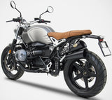 Auspuffendstück Mit Geräuschzulassung Hardy Edelsthal Schwarz - Zard Kompatibel Mit Bmw R Nine T 1200 Scrambler (2021-2023)