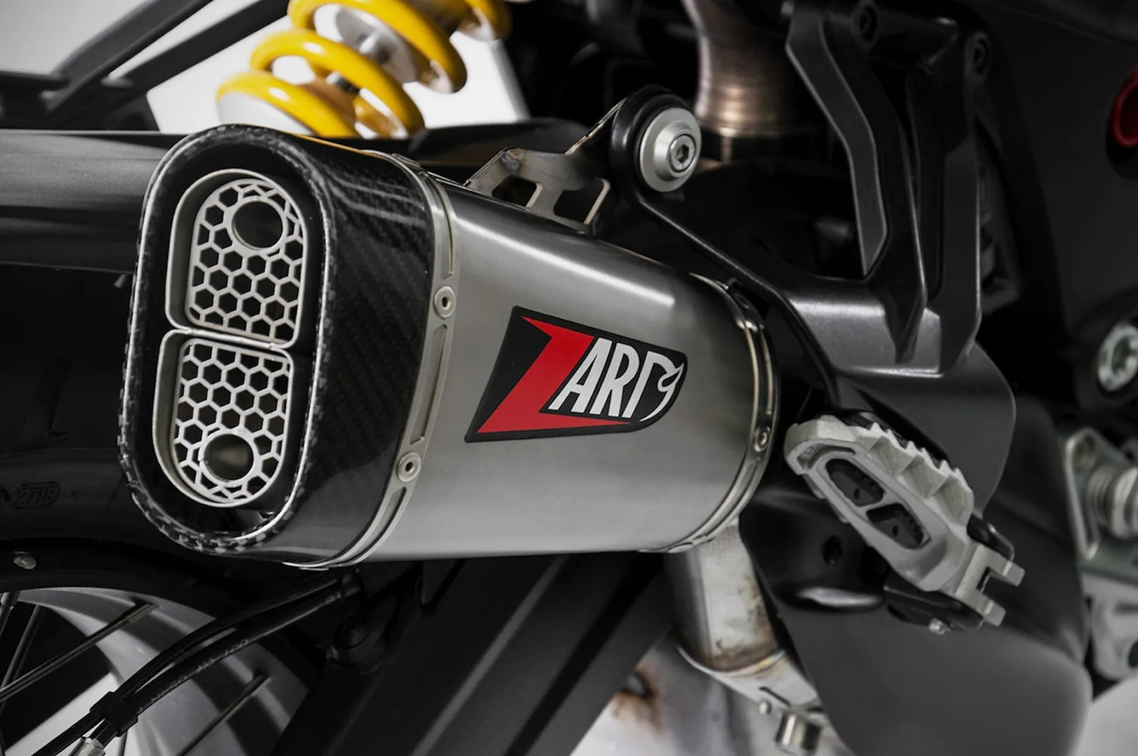 Auspuffendstück Mit Geräuschzulassung Titan Endkappe Carbon - Zard Kompatibel Mit Ducati Multistrada V4S (2021-2023)