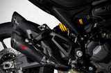Komplette Auspuffanlage Ohne Katalysator Und Mit Geräuschzulassung Edelsthal Schwarz Endkappe Carbon - Zard Kompatibel Mit Ducati Monster 937 (2021-2023)