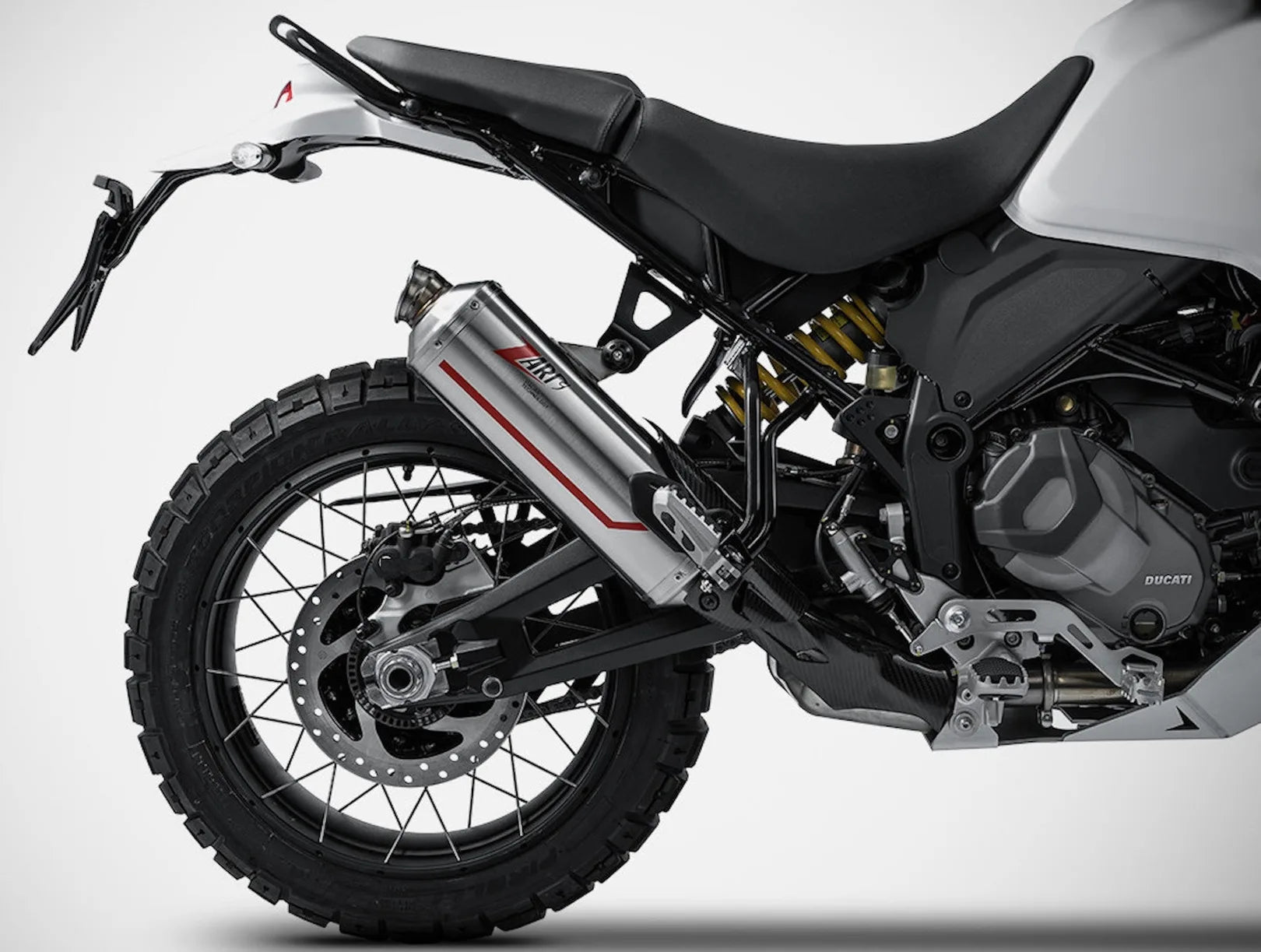 Komplette Auspuffanlage Ohne Katalysator Und Mit Geräuschzulassung Sabbia Edelsthal - Zard Kompatibel Mit Ducati Desert-X (2022-2023)