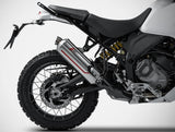 Komplette Auspuffanlage Ohne Katalysator Und Mit Geräuschzulassung Sabbia Edelsthal - Zard Kompatibel Mit Ducati Desert-X (2022-2023)
