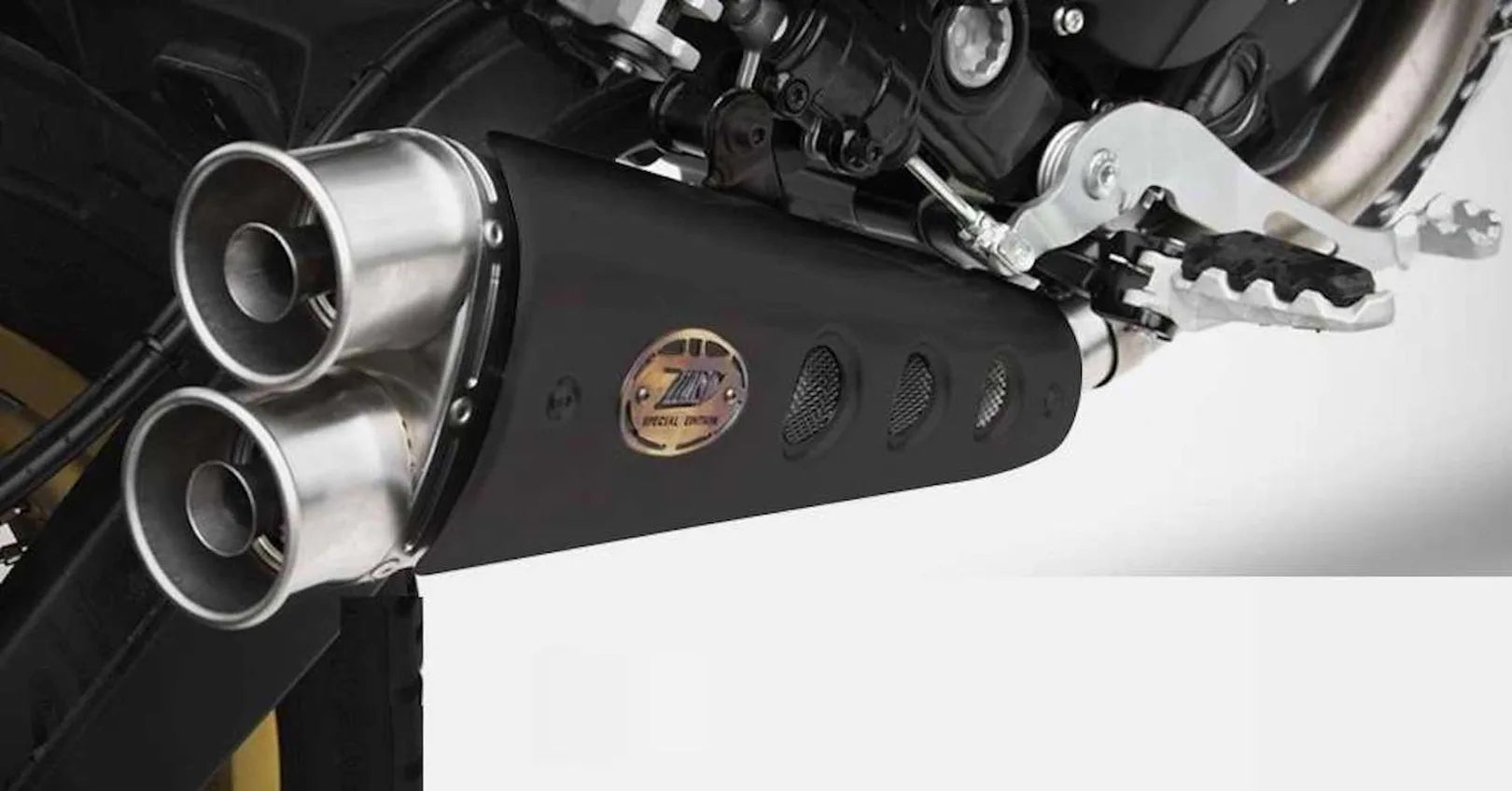 Komplette Abgasanlage Mit Katalysator Und Geräuschzulassung Special Edition Edelsthal - Zard Kompatibel Mit Ducati Scrambler 800 (2015-2019)