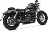 Komplette Abgasanlage Mit Katalysator Und Geräuschzulassung Sport Edelsthal Schwarz - Zard Kompatibel Mit Harley-Davidson Sportster (2014-2016)