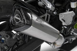 Komplette Abgasanlage Mit Katalysator Und Geräuschzulassung Titan Endkappe Carbon - Zard Kompatibel Mit Kawasaki Z 900 A2 (2020-2023)