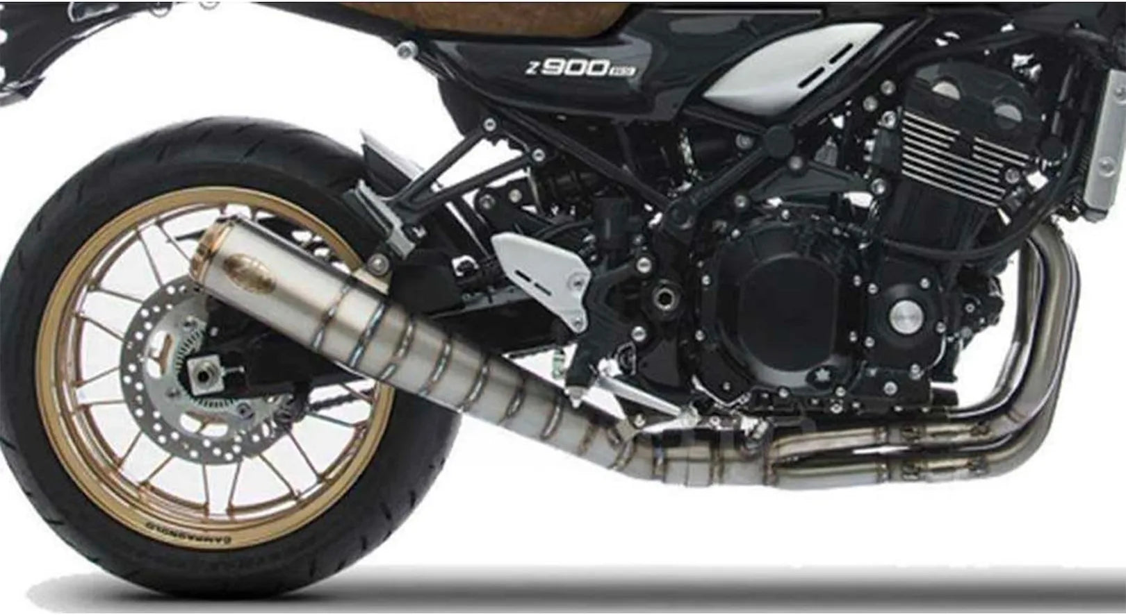 Komplette Abgasanlage Mit Katalysator Und Geräuschzulassung Titan - Zard Kompatibel Mit Kawasaki Z 900 Rs (2018-2020)