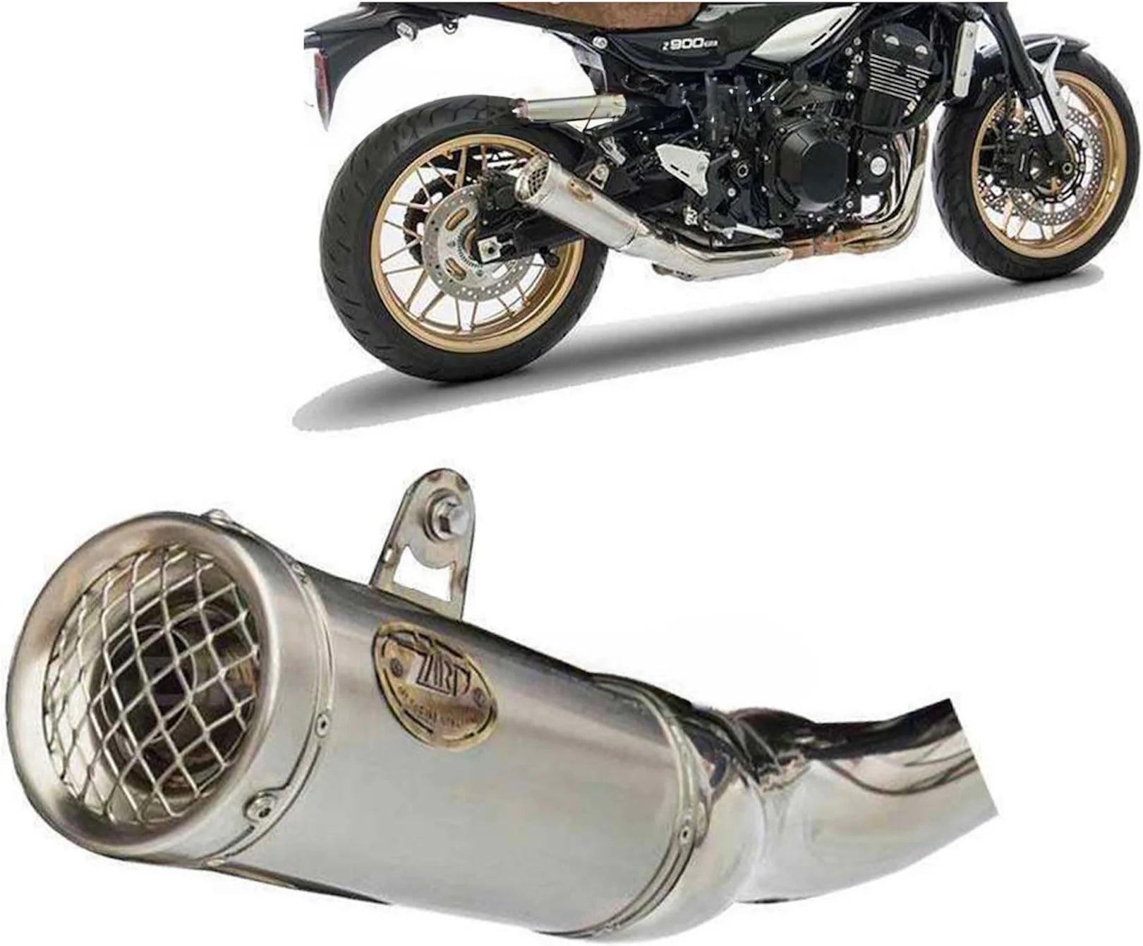 Auspuffendstück Mit Geräuschzulassung Edelsthal - Zard Kompatibel Mit Kawasaki Z 900 Rs (2018-2020)