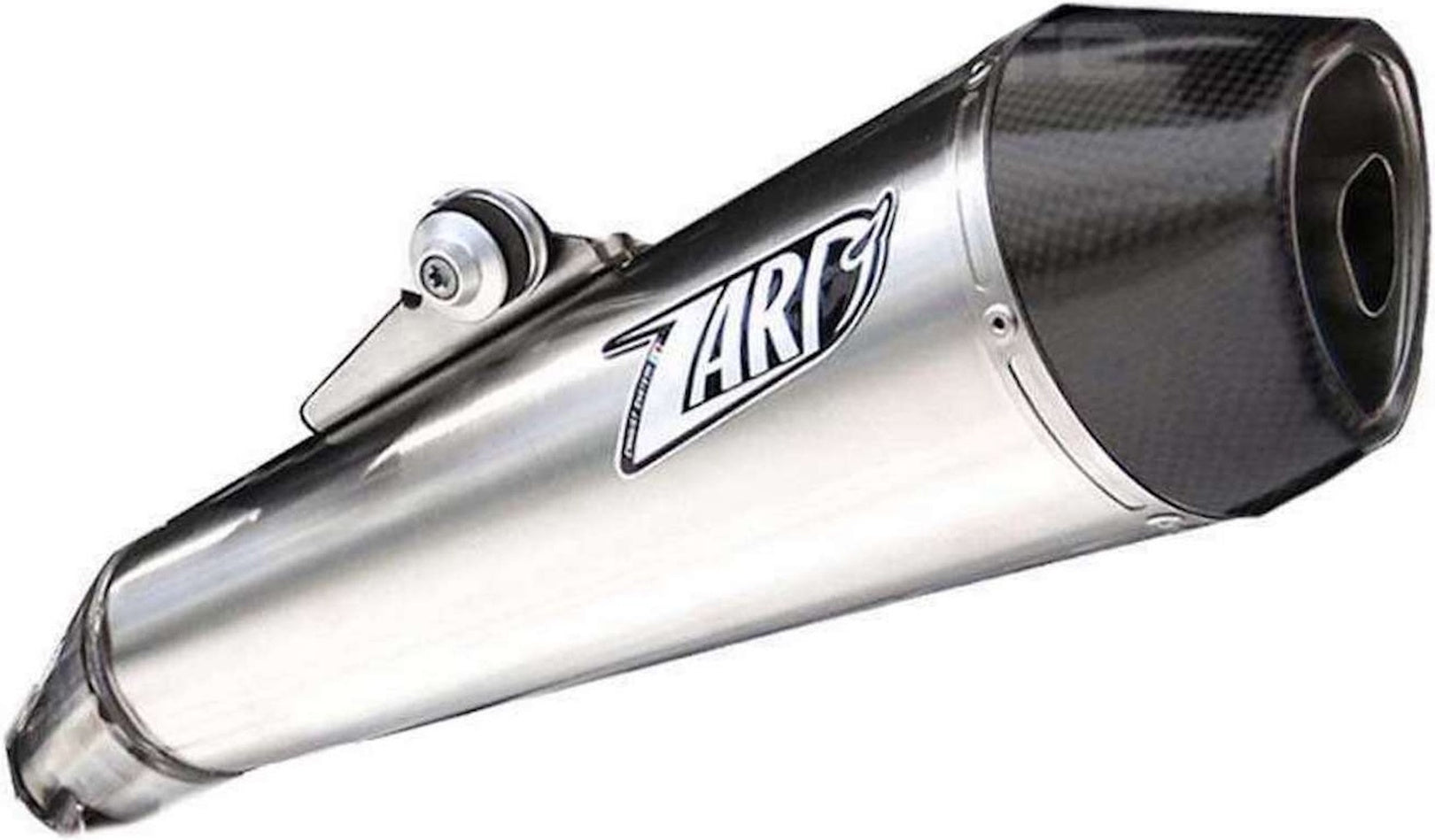 Exhaust Tip With Noise Certification Conical Stainless Steel Endcap Carbon - Zard Compatible With Moto Guzzi Norge (2011-2016)