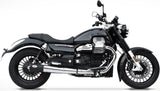 Exhaust Tip With Noise Certification Steel Black - Zard Compatible With Moto Guzzi California (2014-2019)