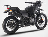 Auspuffendstück Mit Geräuschzulassung Penta High Edelsthal Schwarz Endkappe Carbon - Zard Kompatibel Mit Royal Enfield Himalayan (2017-2020)