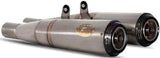 Exhaust Tip With Noise Certification Conical Stainless Steel Endcap Carbon - Zard Compatible With Triumph Speed Twin 1200 (2021-2023)