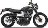 Auspuffendstück Mit Geräuschzulassung Six Days Edelsthal Schwarz - Zard Kompatibel Mit Triumph Street Scrambler 900 (2017-2023)