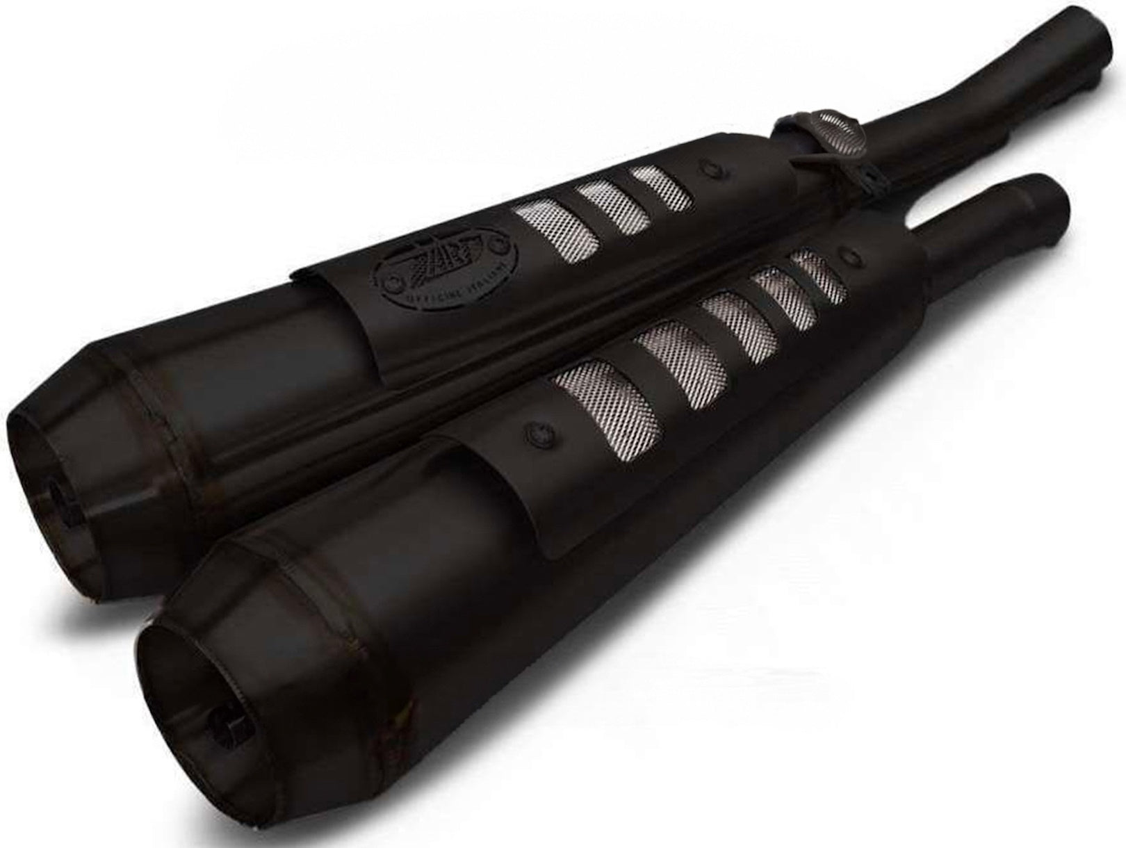 Exhaust Tip With Noise Certification Conical Steel Black - Zard Compatible With Triumph Scrambler 900 (2017-2023)