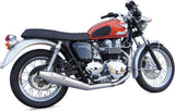 Komplette Abgasanlage Mit Katalysator Und Geräuschzulassung Conical Low Edelsthal - Zard Kompatibel Mit Triumph Bonneville T100 (2001-2016)