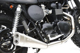 Complete Catalytic Exhaust System With Sound Certification Short Low Stainless Steel - Zard Compatible With Triumph Bonneville T100 (2001-2016)