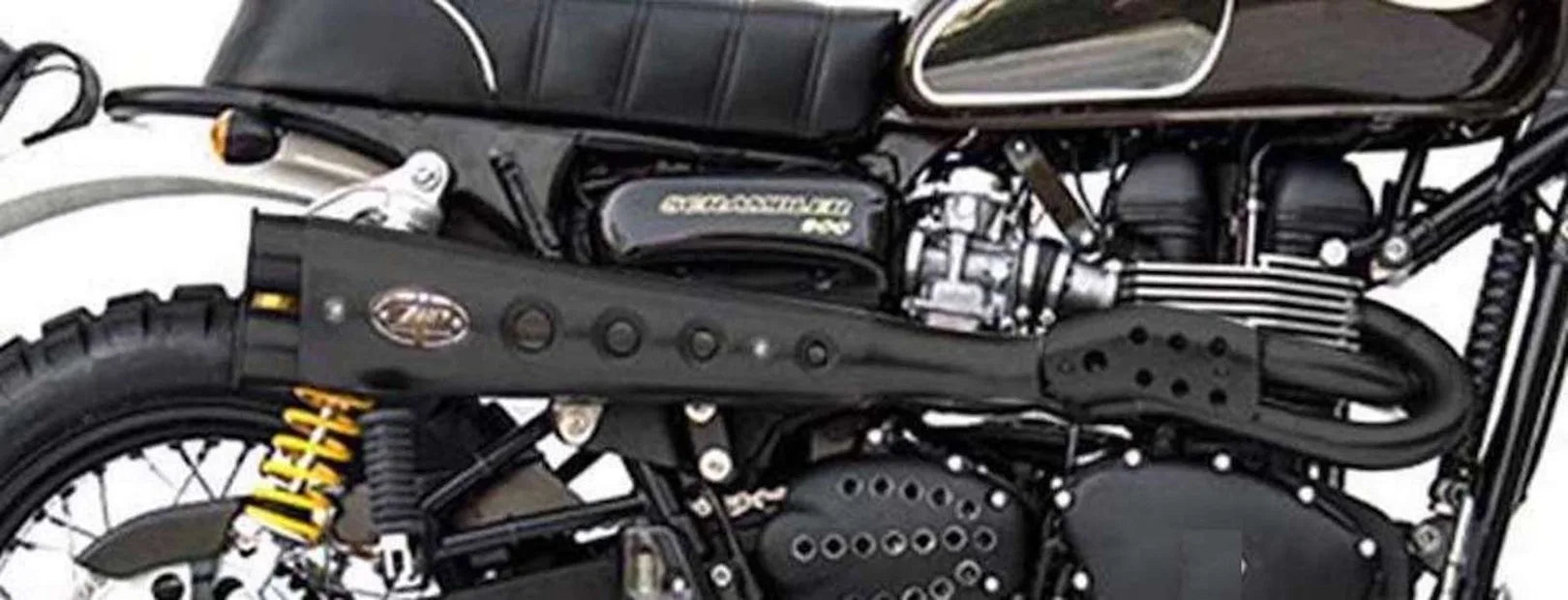Komplette Abgasanlage Mit Katalysator Und Geräuschzulassung Special Edition High Edelsthal Schwarz - Zard Kompatibel Mit Triumph Scrambler 900 (2001-2016)