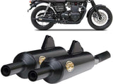 Auspuffendstück Mit Geräuschzulassung Bottle Edelsthal Schwarz - Zard Kompatibel Mit Triumph Bonneville T120 (2016-2020)