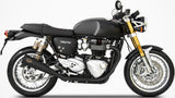 Auspuffendstück Mit Geräuschzulassung Edelsthal Schwarz - Zard Kompatibel Mit Triumph Thruxton 1200 R (2017-2020)
