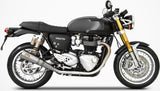 Exhaust Tip With Noise Certification Stainless Steel - Zard Compatible With Triumph Thruxton 1200 R (2017-2020)