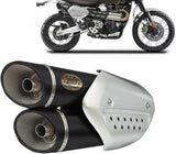 Auspuffendstück Mit Geräuschzulassung Edelsthal Schwarz - Zard Kompatibel Mit Triumph Scrambler 1200 (2019-2020)