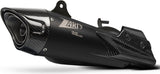 Exhaust Tip With Noise Certification Steel Black Endcap Carbon - Zard Compatible With Triumph Street Triple 765 (2020-2022)