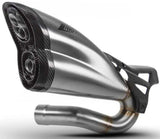 Komplette Auspuffanlage Ohne Katalysator Und Mit Geräuschzulassung Edelsthal Endkappe Carbon - Zard Kompatibel Mit Triumph Scrambler 1200 (2019-2020)