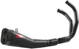 Komplette Abgasanlage Mit Katalysator Und Geräuschzulassung Edelsthal Schwarz Endkappe Carbon - Zard Kompatibel Mit Yamaha Xsr 700 (2017-2023)