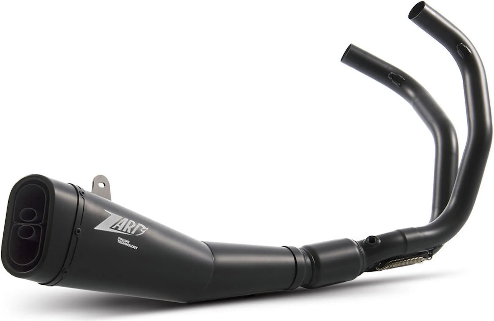 Komplette Abgasanlage Mit Katalysator Und Geräuschzulassung Edelsthal Schwarz - Zard Kompatibel Mit Yamaha Mt-07 (2014-2016)