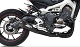 Komplette Abgasanlage Mit Katalysator Und Geräuschzulassung Edelsthal Schwarz - Zard Kompatibel Mit Yamaha Mt-09 (2013-2016)