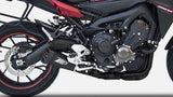Komplette Abgasanlage Mit Katalysator Und Geräuschzulassung Edelsthal Schwarz Endkappe Carbon - Zard Kompatibel Mit Yamaha Tracer 900 (2015-2016)
