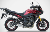 Komplette Abgasanlage Mit Katalysator Und Geräuschzulassung Edelsthal Endkappe Carbon - Zard Kompatibel Mit Yamaha Tracer 900 (2015-2016)