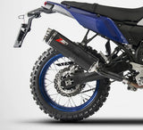 Auspuffendstück Mit Geräuschzulassung Edelsthal Schwarz Endkappe Carbon - Zard Kompatibel Mit Yamaha Ténéré 700 (2019-2020)