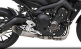 Komplette Abgasanlage Mit Katalysator Und Geräuschzulassung Titan Endkappe Carbon - Zard Kompatibel Mit Yamaha Xsr 900 (2017-2020)