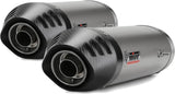 Doppelauspuffanlage Mit Katalysator Und Geräuschzulassung Oval Titan Carbon - Mivv Kompatibel Mit Ducati 1098 (2007-2011)