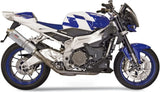 Auspuffendstück Ohne Katalysator Und Mit Geräuschzulassung Oval Edelstahl - Mivv Kompatibel Mit Aprilia Tuono Fighter 1000 (2002-2005)
